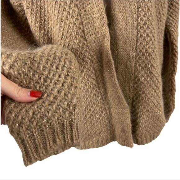 Anthropologie Lineamaglia Open Front Mohair Wool Blend Cardigan Sweater Italy S - Picture 4 of 16